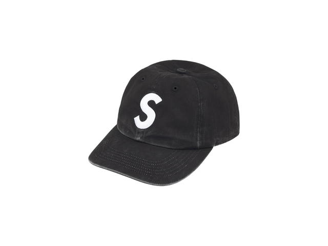 Supreme Supreme Pigment Coated 2-Tone S Logo 6-Panel Black (FW25) - view 1