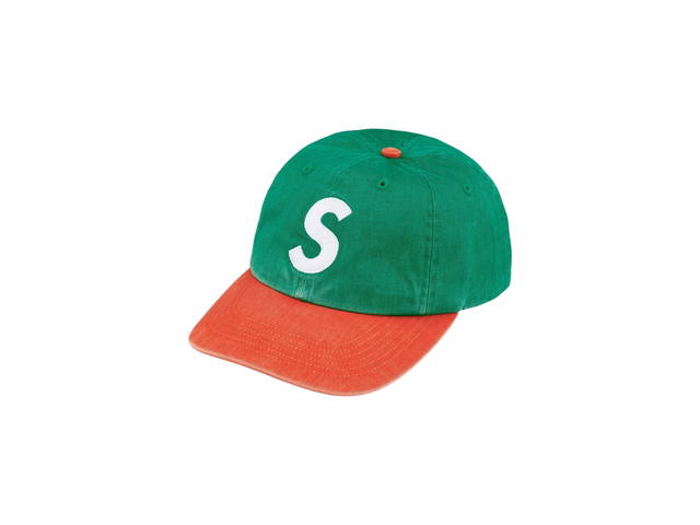Supreme Supreme Pigment Coated 2-Tone S Logo 6-Panel Green (FW25) - view 1
