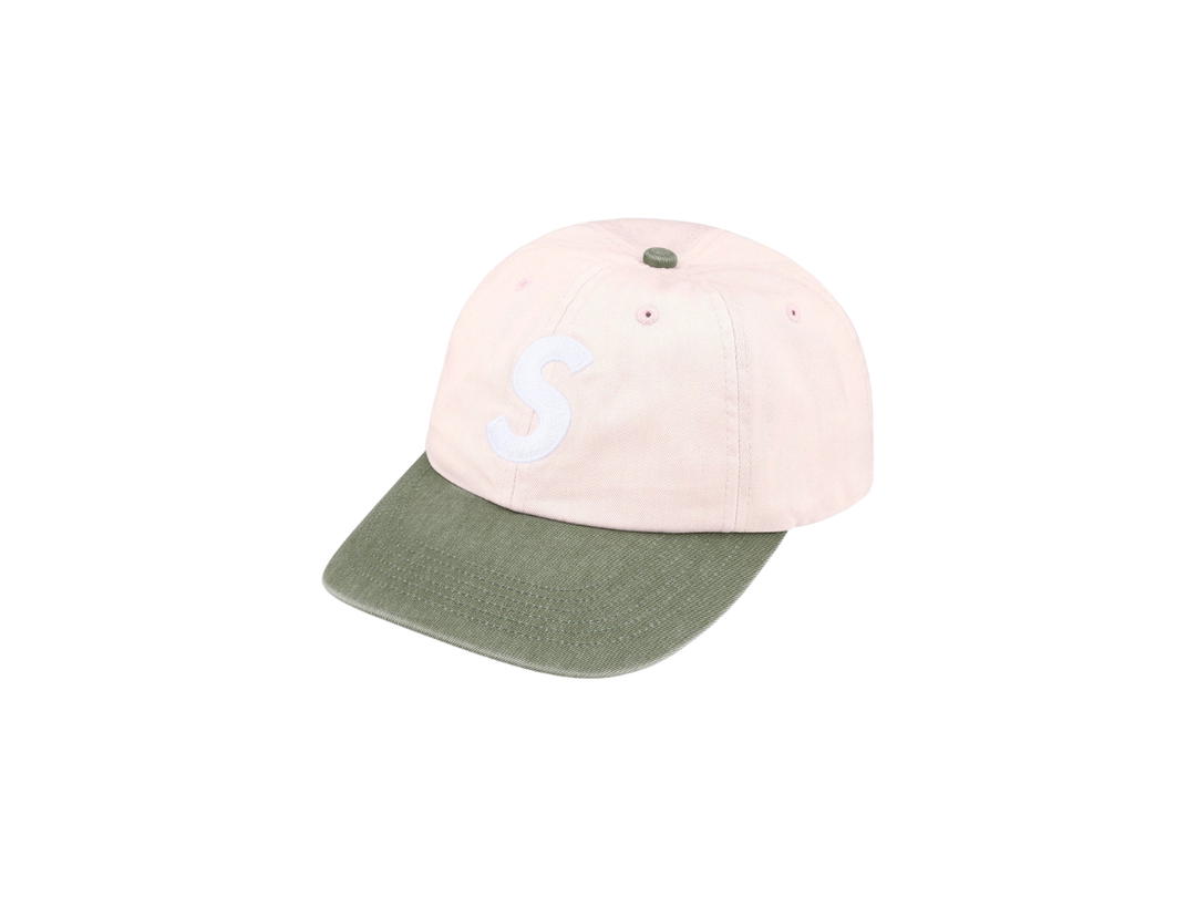 Supreme Supreme Pigment Coated 2-Tone S Logo 6-Panel Light Pink (FW25)
