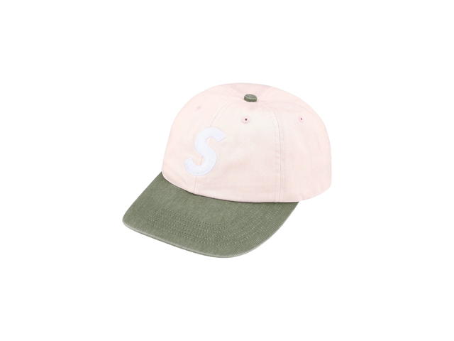 Supreme Supreme Pigment Coated 2-Tone S Logo 6-Panel Light Pink (FW25) - view 1