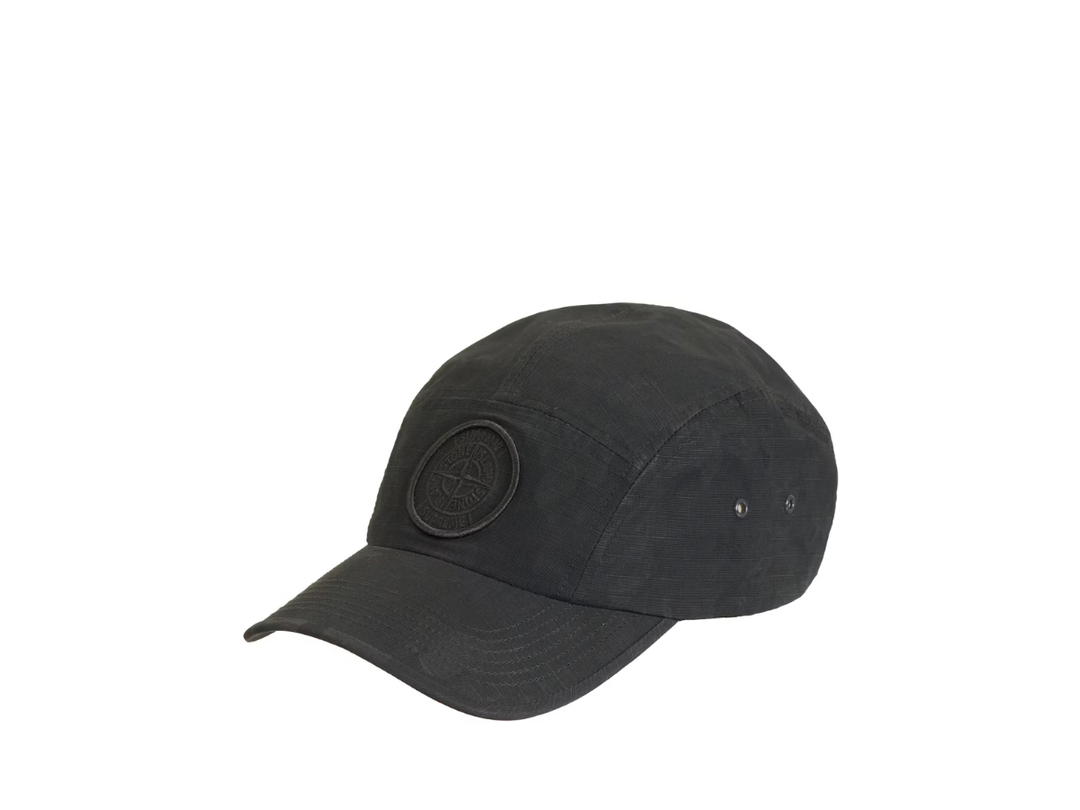 Supreme Supreme Stone Island Reactive Ice Camo Ripstop Camp Cap Black