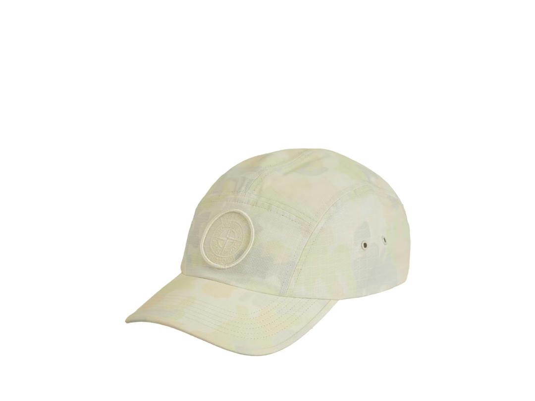 Supreme Supreme Stone Island Reactive Ice Camo Ripstop Camp Cap Tan