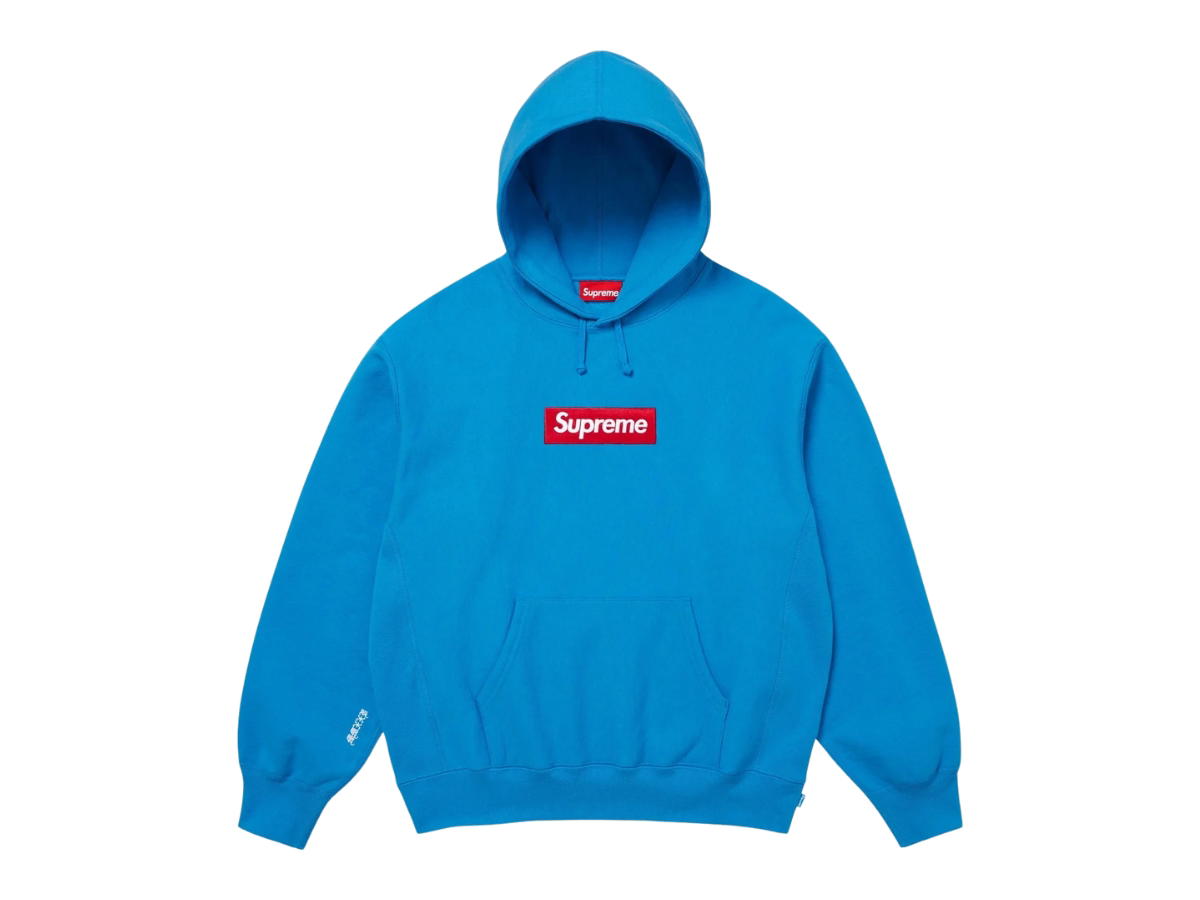 Supreme Supreme Box Logo Hooded Sweatshirt Cyan (FW25)