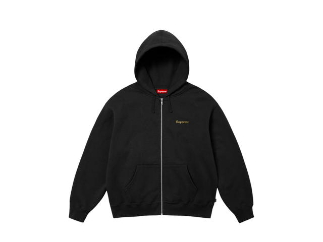 Supreme Supreme Crest Zip Up Hooded Sweatshirt Black - view 2