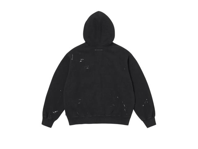 Supreme Supreme MM6 Maison Margiela Box Logo Zip Up Hooded Sweatshirt Black (SS26) - view 2