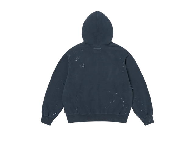 Supreme Supreme MM6 Maison Margiela Box Logo Zip Up Hooded Sweatshirt Navy (SS26) - view 2