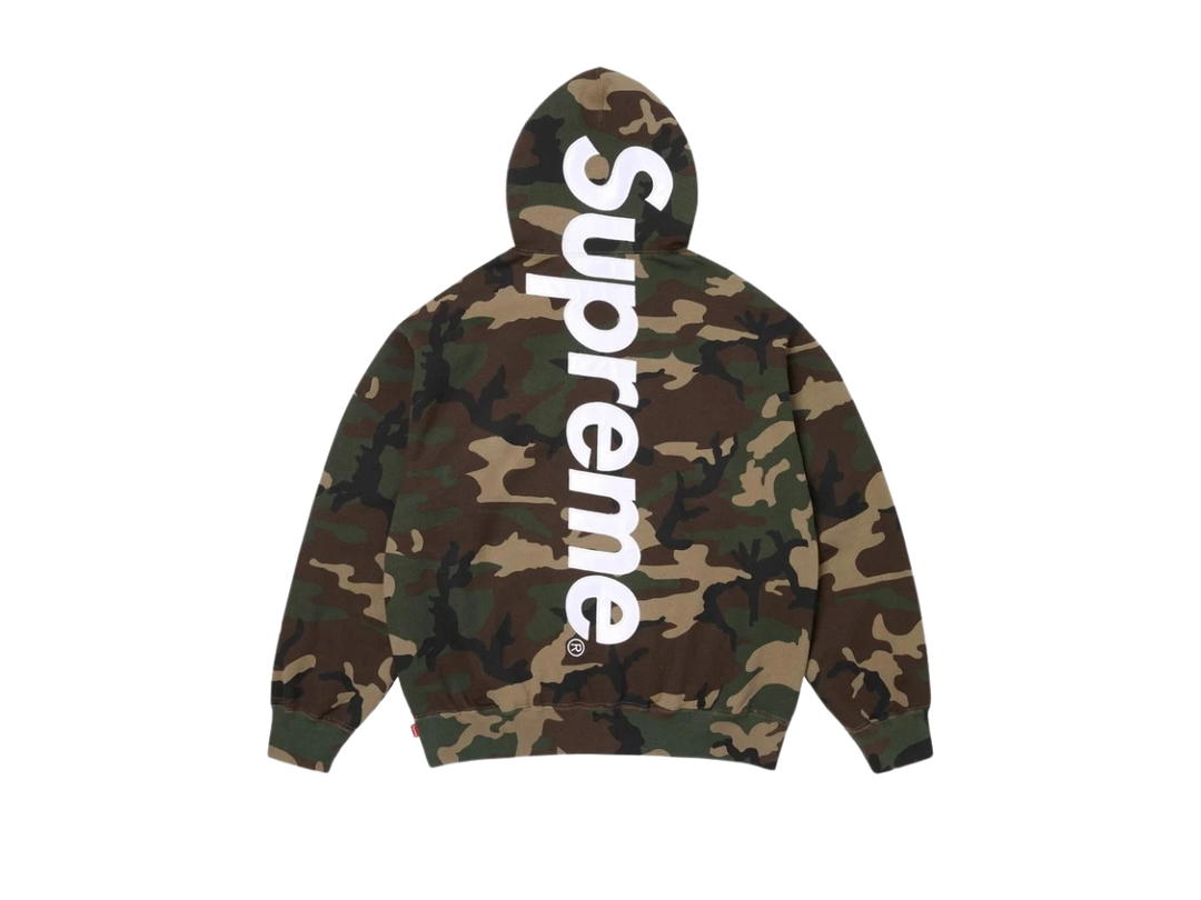 Supreme Supreme Satin Appliqué Hooded Sweatshirt Woodland Camo (SS26)