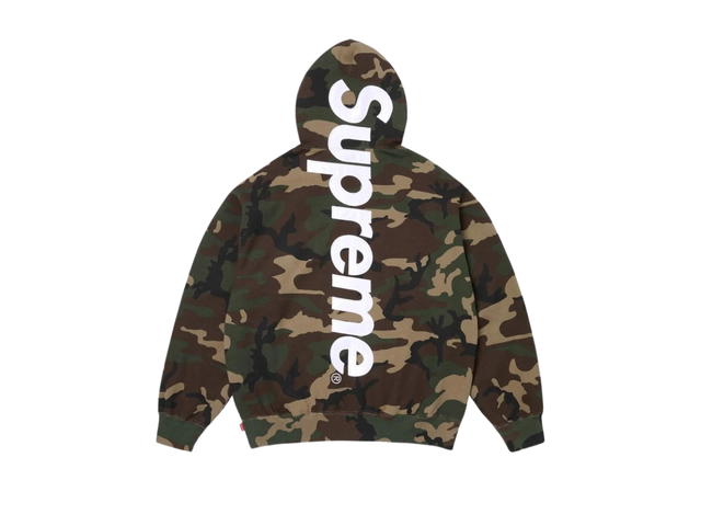 Supreme Supreme Satin Appliqué Hooded Sweatshirt Woodland Camo (SS26) - view 1