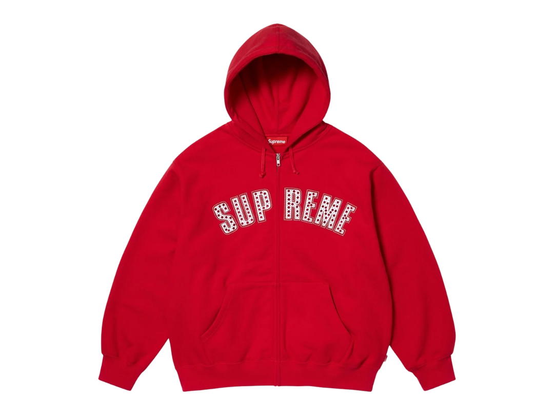 Supreme Supreme Simon® Zip Up Hooded Sweatshirt Red (SS25)