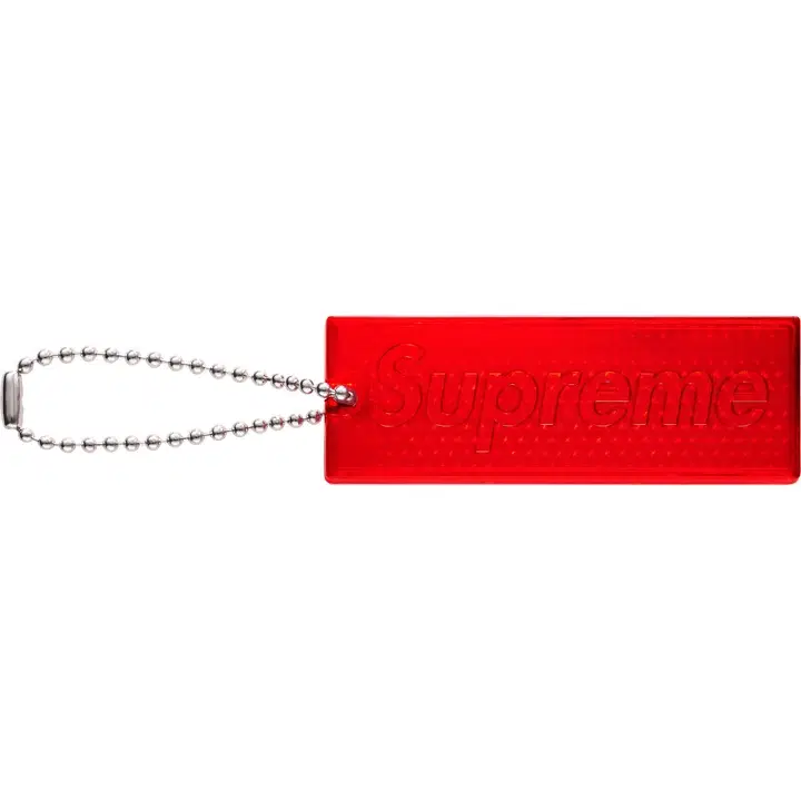Supreme Supreme Reflective Keychain Red