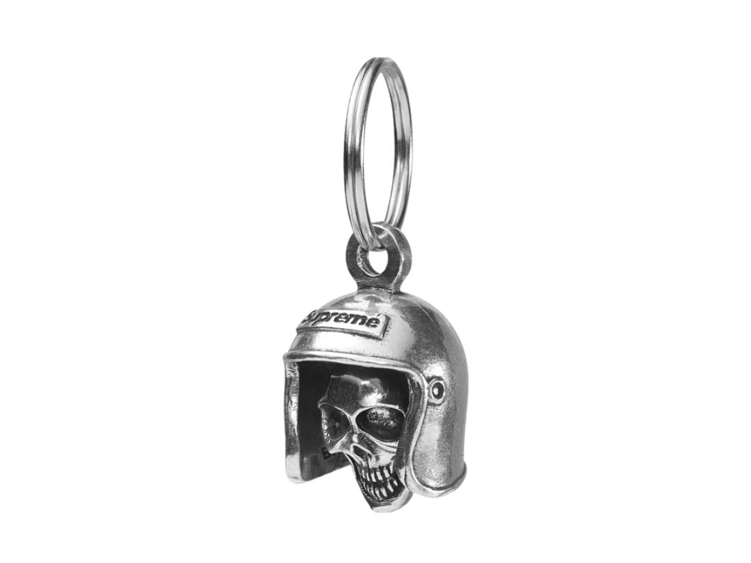 Supreme Supreme Skull Bell Keychain Silver