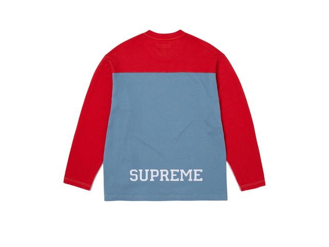 Supreme Supreme Split L/S Football Top Heather Grey (FW25) - view 2