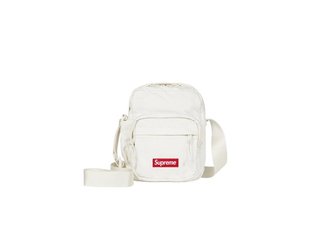 Supreme Supreme Denim Shoulder Bag White (FW25) - view 1