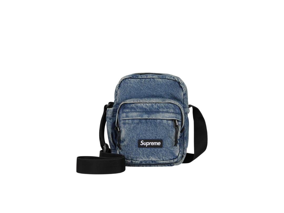 Supreme Supreme Denim Shoulder Bag Washed Indigo (FW25)