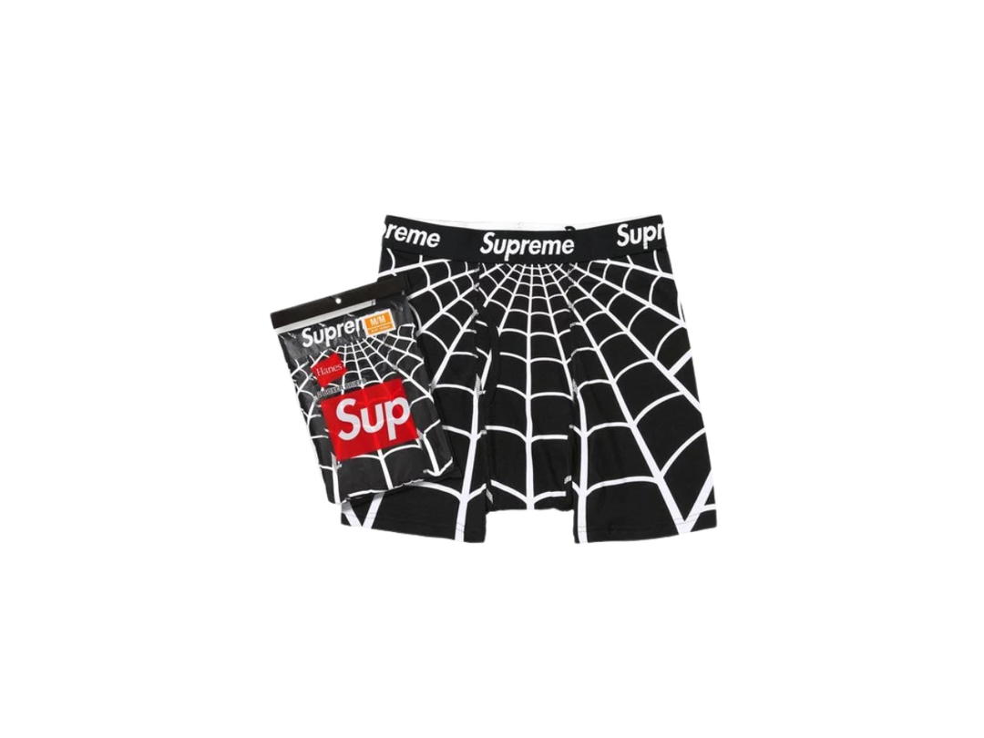 Supreme Supreme x Hanes Spider-Man Boxer Briefs (2 Pack) Black (SS26)