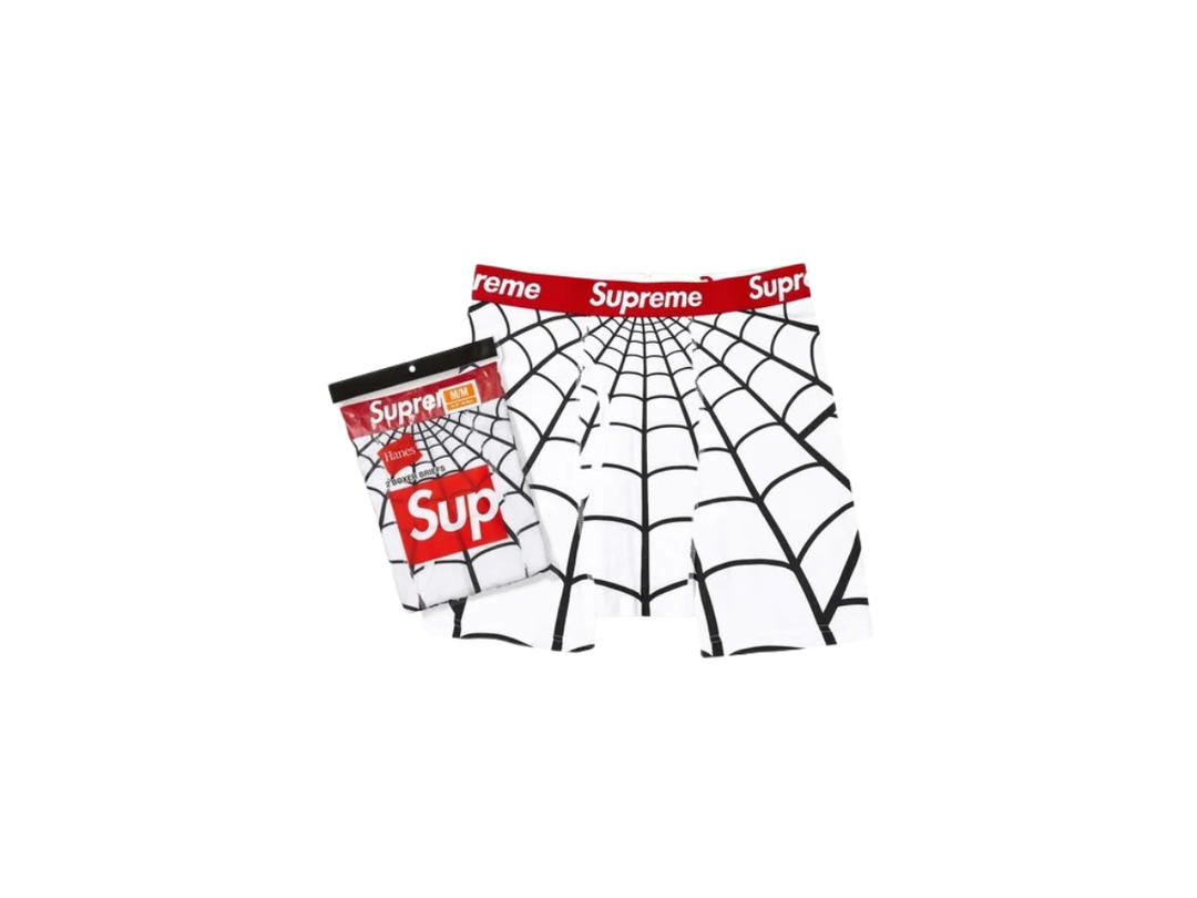 Supreme Supreme x Hanes Spider-Man Boxer Briefs (2 Pack) White (SS26)