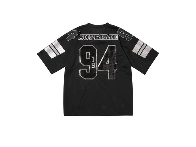 Supreme Supreme Sequin Football Jersey Black (FW25) - view 2