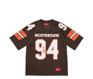 Buy Supreme Sequin Football Jersey Brown (FW25) at Sasom – Authentic and Ready to Ship