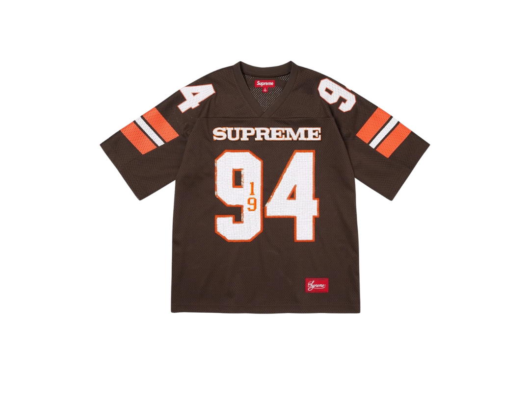 Supreme Supreme Sequin Football Jersey Brown (FW25)