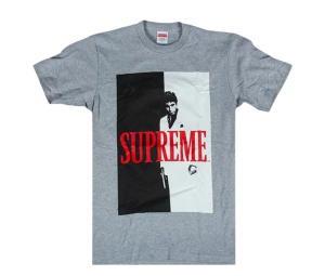 Buy Supreme Scarface Split T-Shirt Grey at Sasom – Authentic and Ready to Ship