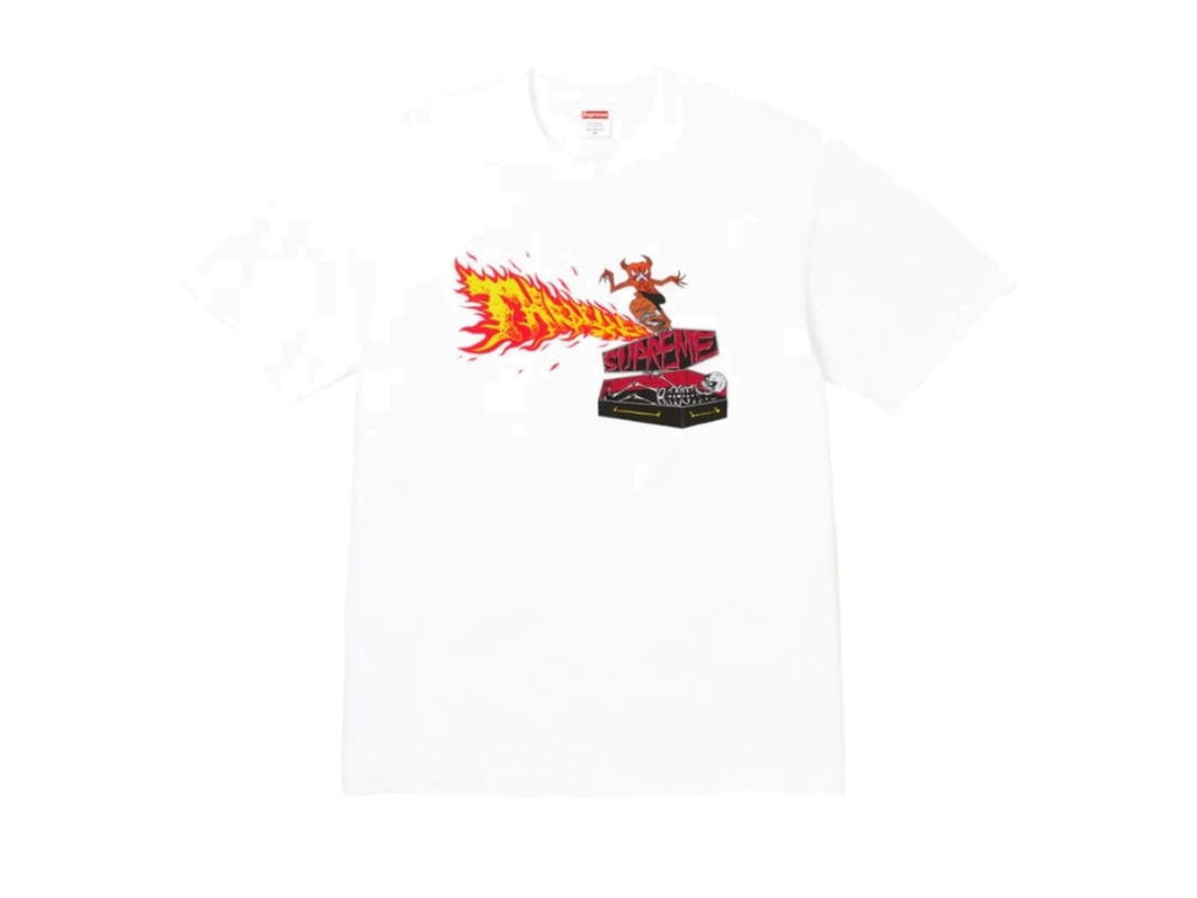 Supreme Supreme Thrasher Back Tail Tee White