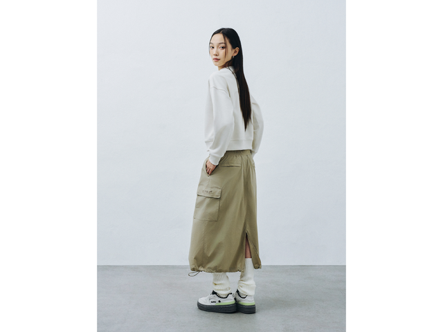 Supra Supra Women Woven Cargo Skirt Beige - view 4