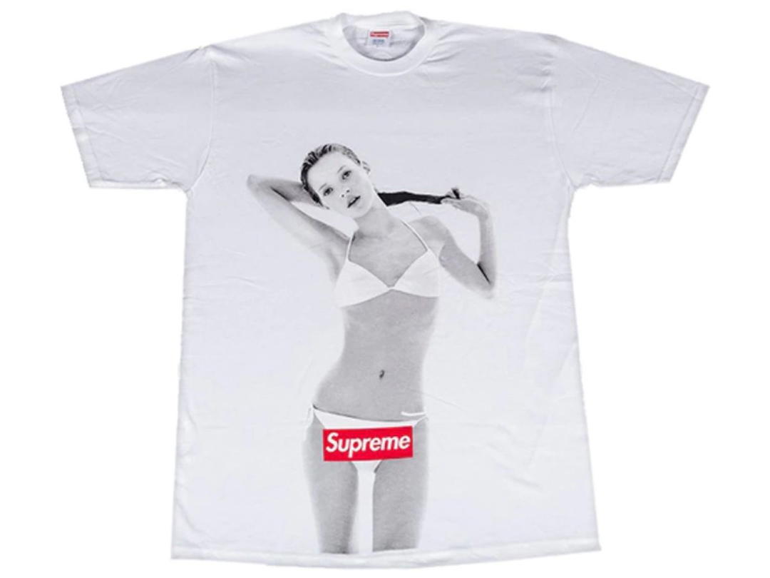 Supreme Supreme 10th Anniversary Kate Moss Tee White