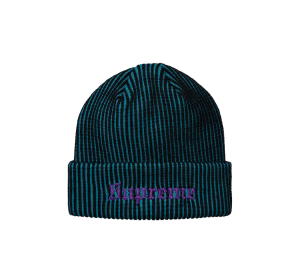 Buy Supreme 2-Tone Rib Beanie Teal (FW17) at Sasom – Authentic and Ready to Ship
