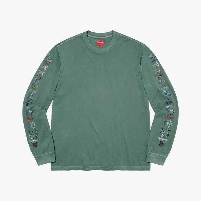 Supreme Supreme Aoi Icons L/S Top Dusty Green - 23SS - view 1