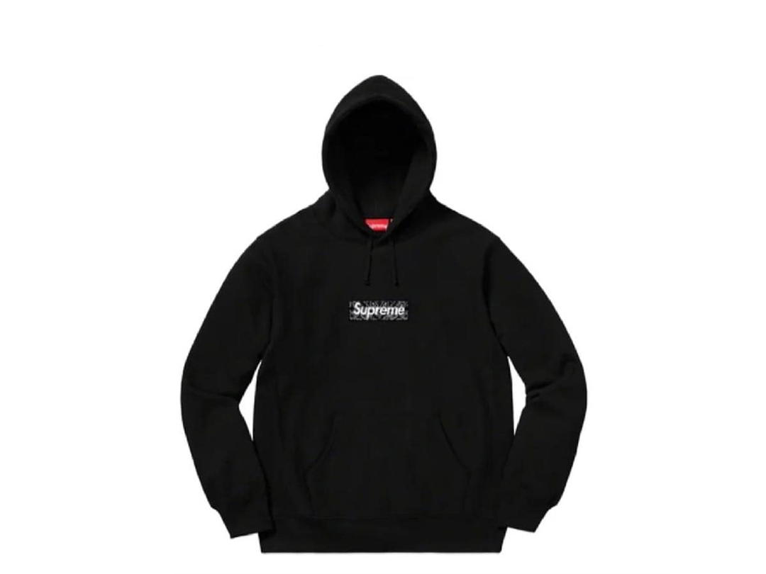 Supreme Supreme Bandana Box Logo Hooded Sweatshirt Black