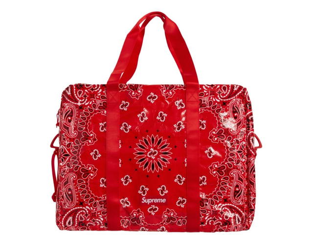 Supreme Supreme Bandana Tarp Large Duffle Bag Red - view 1