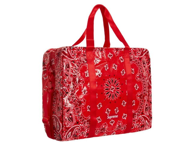 Supreme Supreme Bandana Tarp Large Duffle Bag Red - view 3