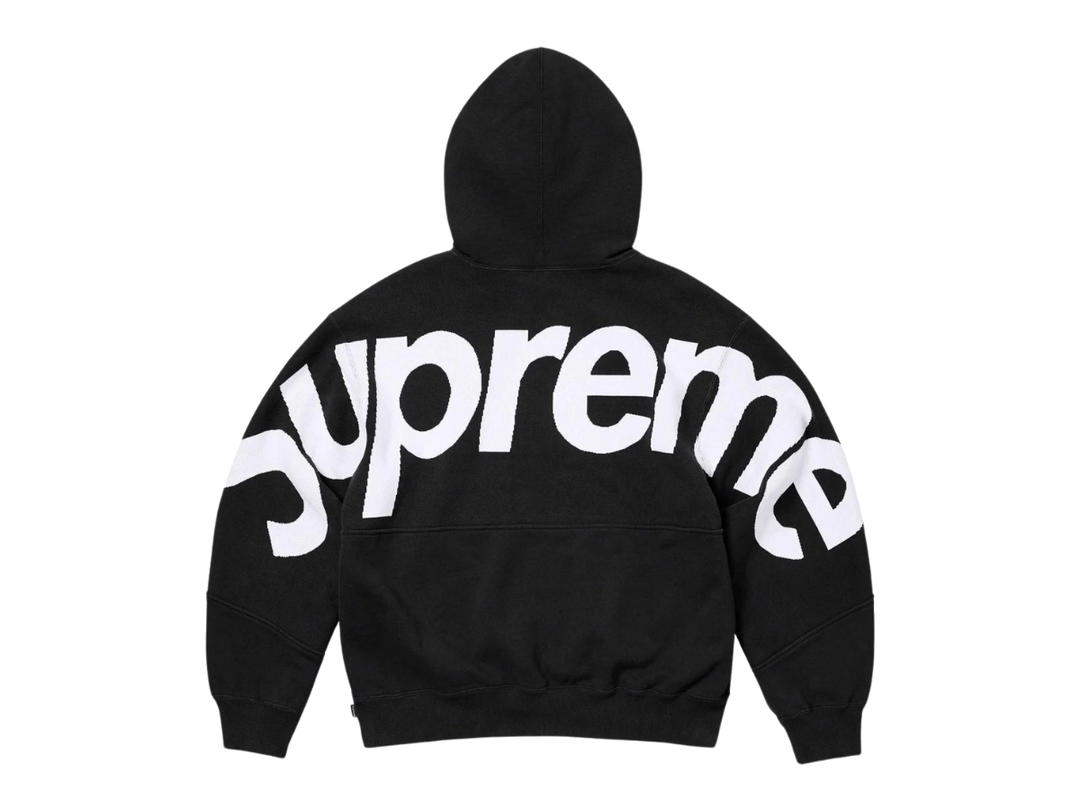 Supreme Supreme Big Logo Jacquard Hooded Sweatshirt Black (FW23)