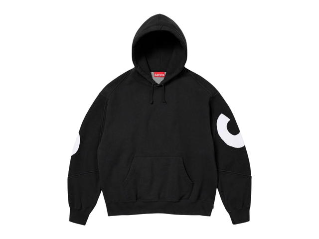 Supreme Supreme Big Logo Jacquard Hooded Sweatshirt Black (FW23) - view 2