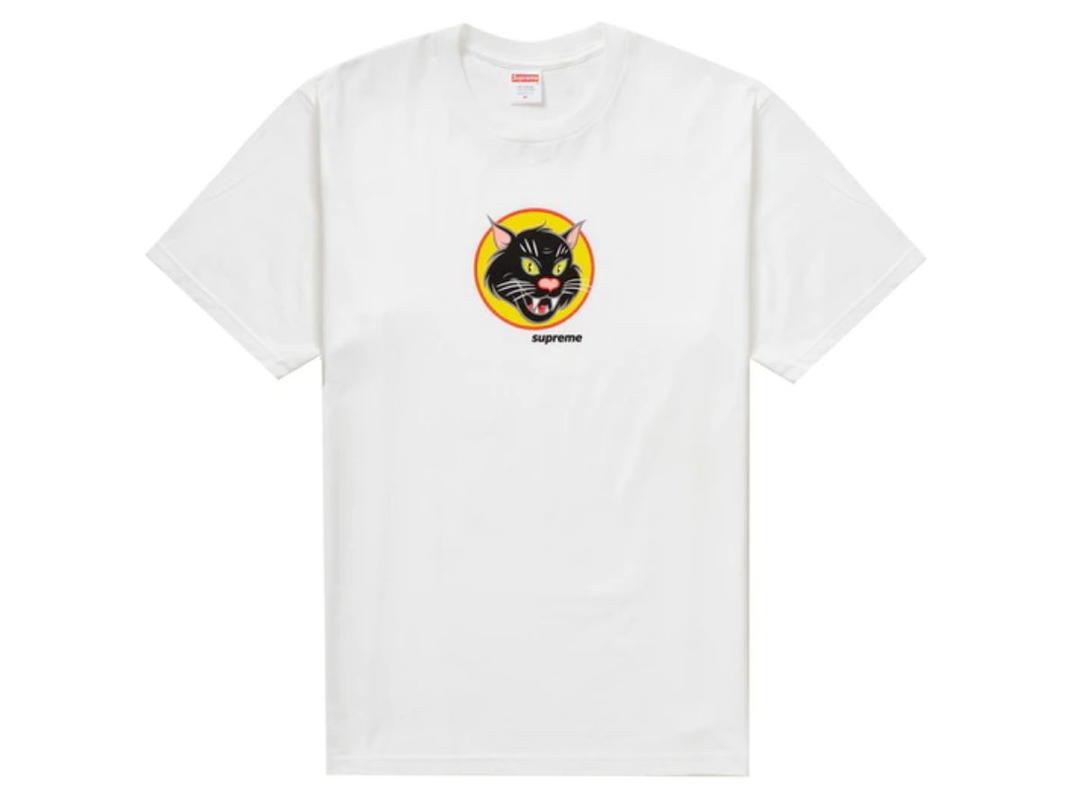 Supreme Supreme Black Cat Tee White
