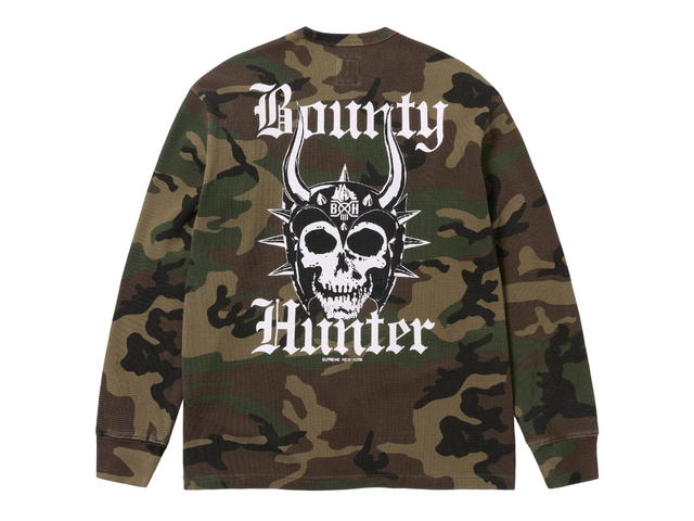 Supreme Supreme Bounty Hunter Thermal Henley L/S Top Woodland Camo (FW23) - view 2