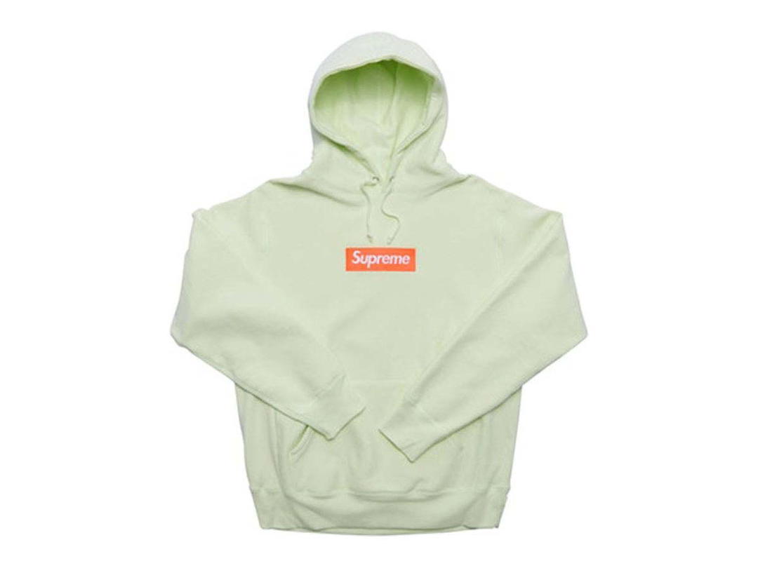 Supreme Supreme Box Logo Hooded Sweatshirt (FW17) Pale Lime