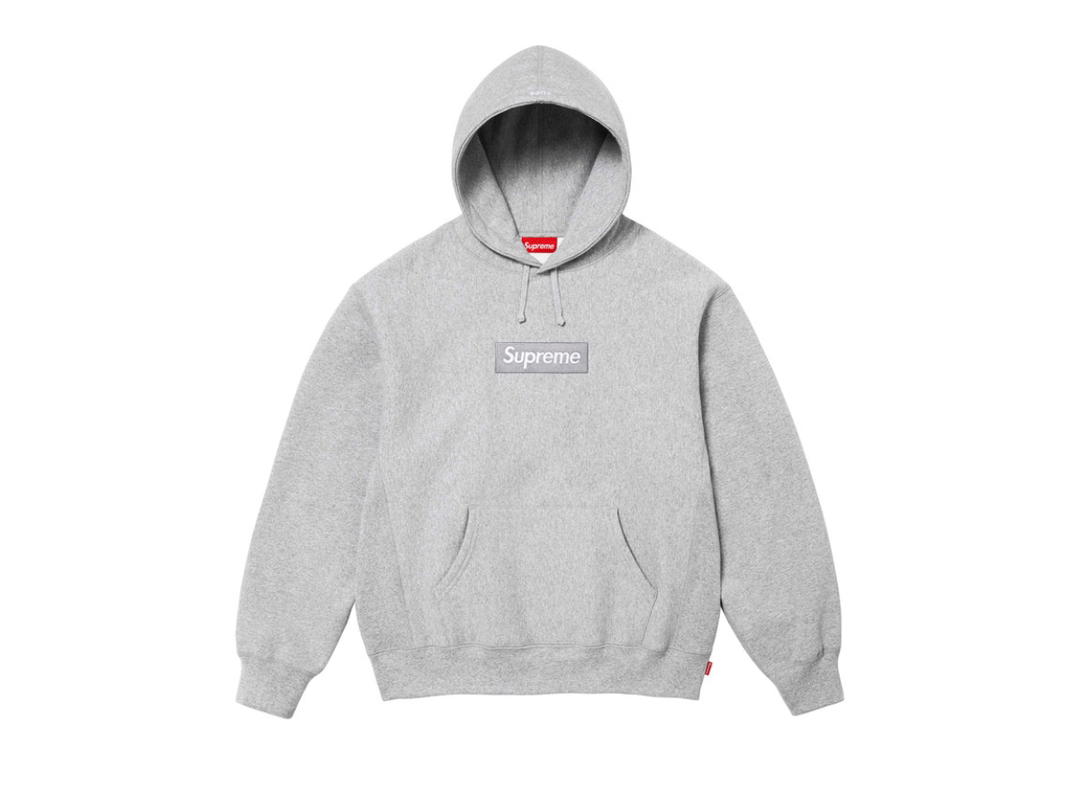 Supreme Supreme Box Logo Hooded Sweatshirt Heather Grey (FW24)