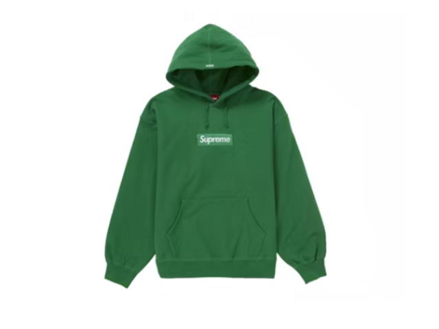 Supreme Supreme Box Logo Hooded Sweatshirt Sweatshirt Green (FW24) - view 1