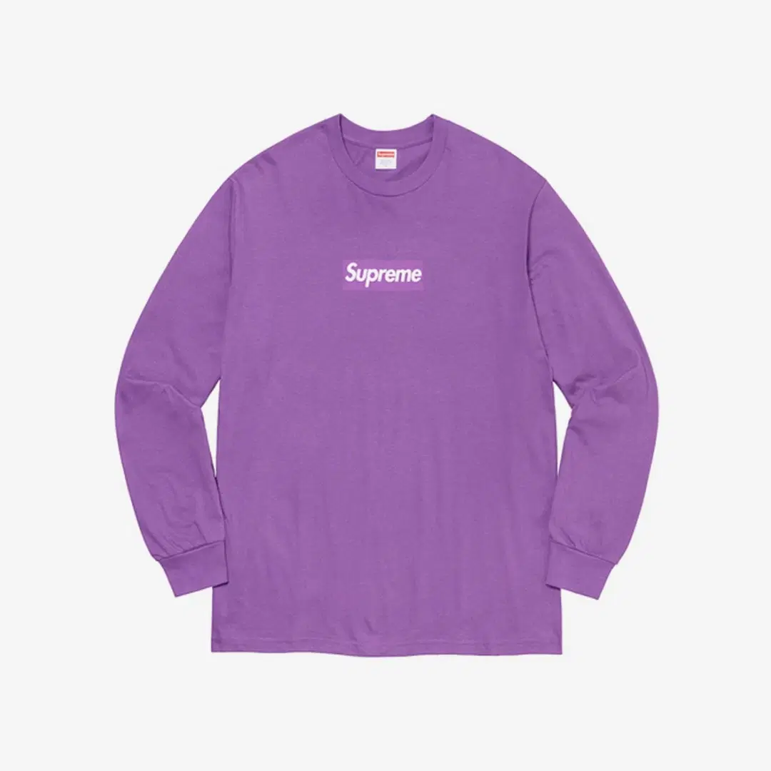 Supreme Supreme Box Logo L/S T-Shirt Purple - 20FW