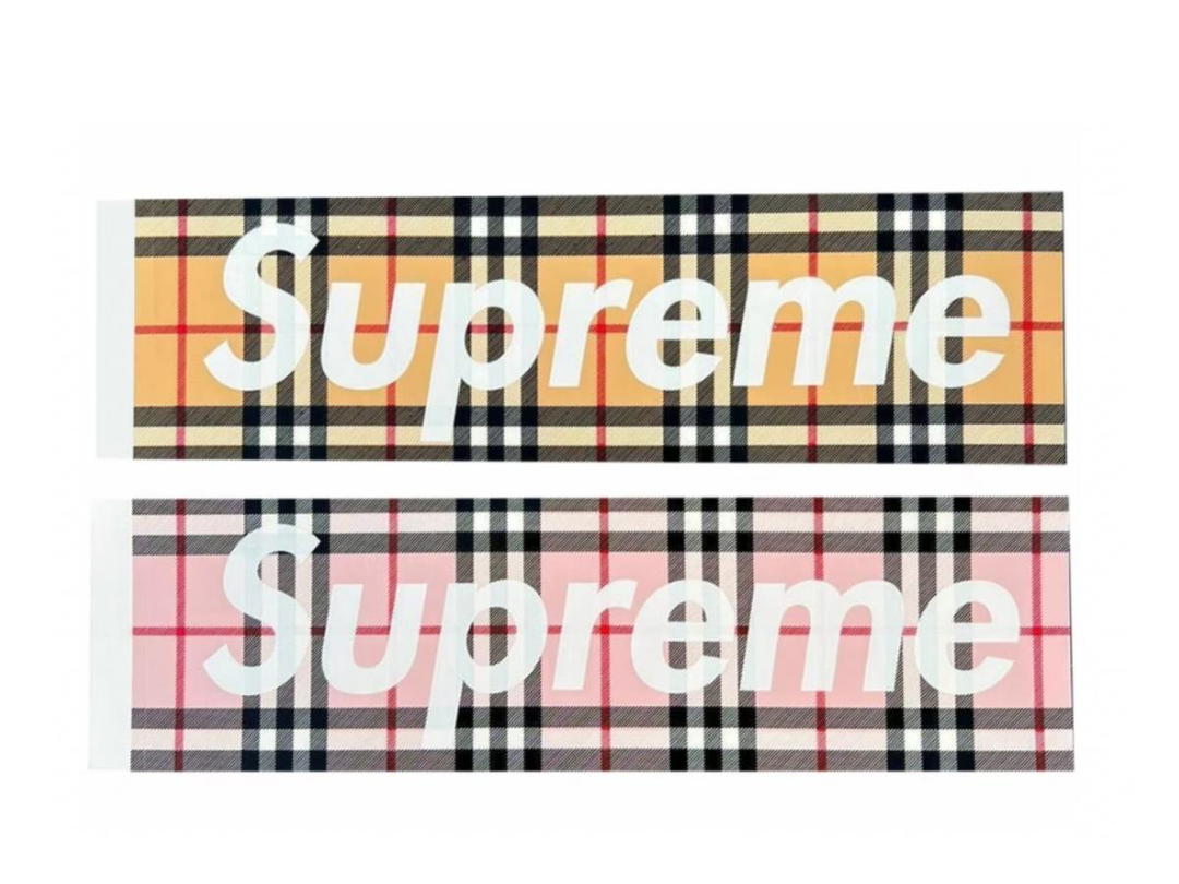 Supreme Supreme Burberry Box Logo Sticker Set