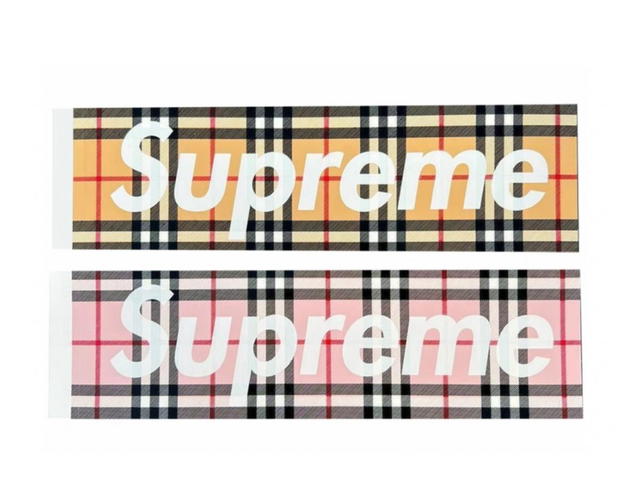 Supreme Supreme Burberry Box Logo Sticker Set - view 1