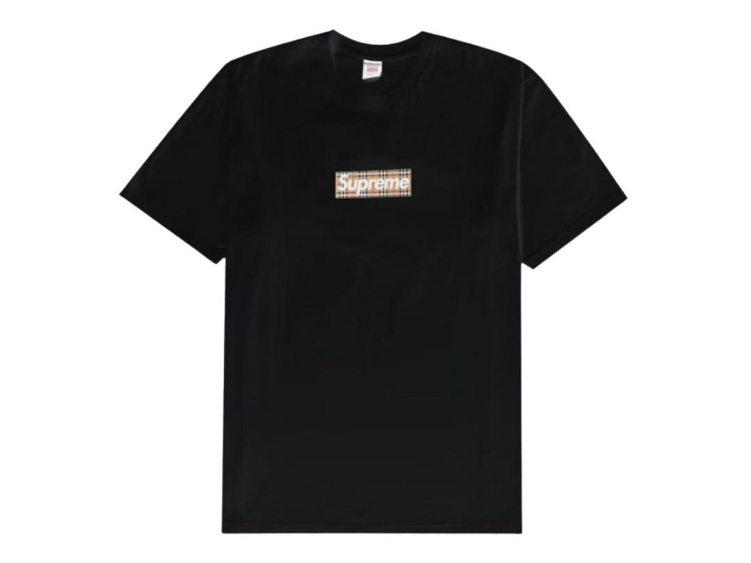 Supreme Supreme Burberry Box Logo Tee Black