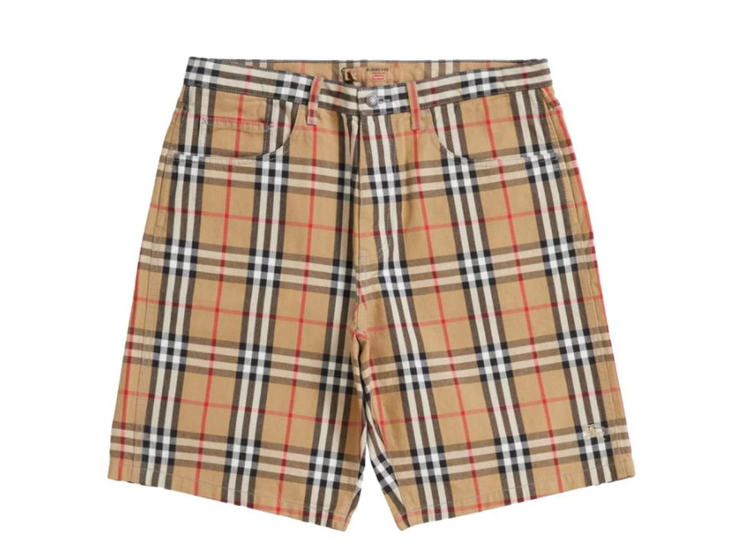 Supreme Supreme Burberry Denim Short Beige