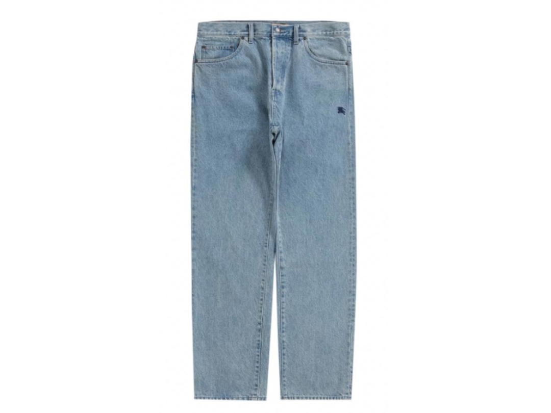 Supreme Supreme Burberry Regular Jean Washed Blue