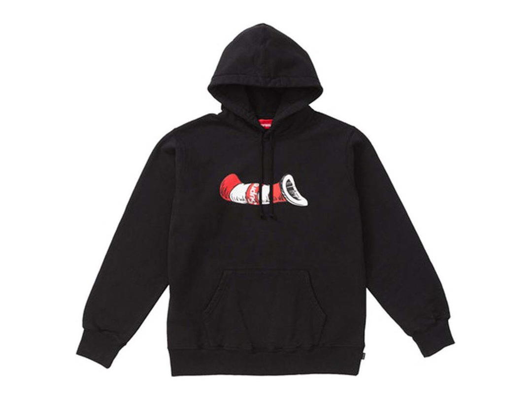 Supreme Supreme Cat In The Hat Hooded Sweatshirt Black