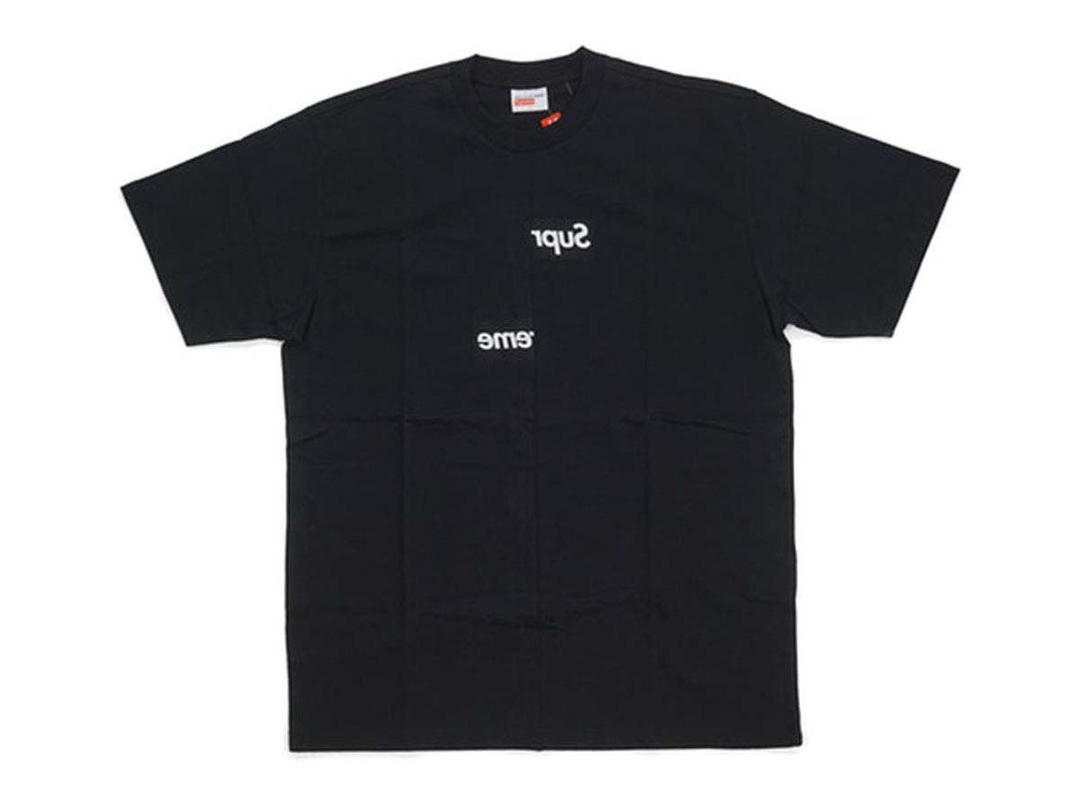 Supreme Supreme CDG Comme des Garcons SHIRT Split Box Logo Tee Black