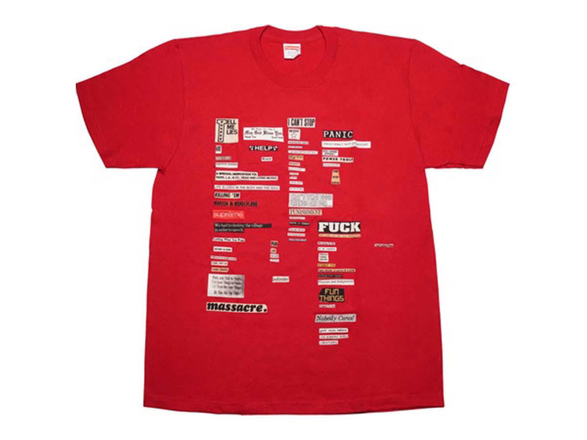 Supreme Supreme Cutouts Tee Red