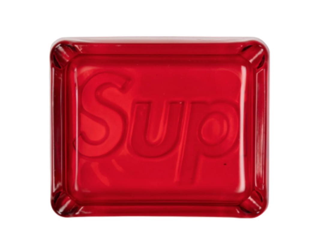 Supreme Supreme Debossed Glass Ashtray Red