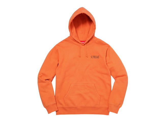 Supreme Supreme Decline Hooded Sweatshirt Bright Orange (FW17) - view 2